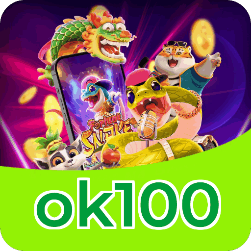 Números do app ok100 em material de marketing — ilustração, não auditoria